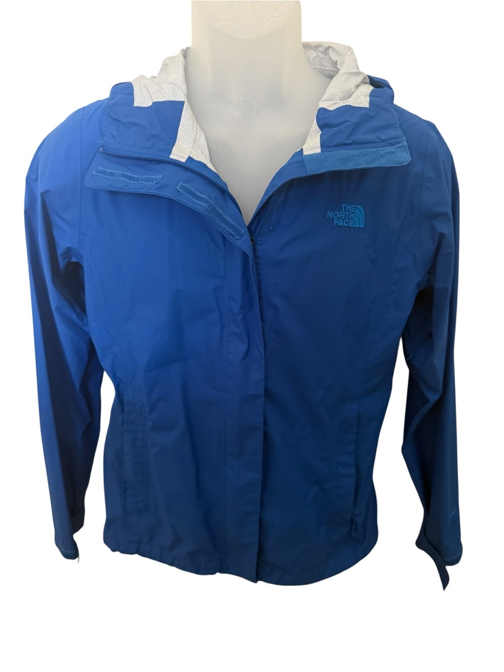 The North Face Royal Blue Hooded DryVent Shell Rain Jacket Women S/P Small